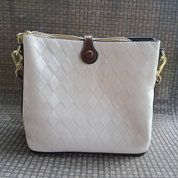 NWOT Brown and white bucket bag - Picture 3 of 6